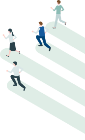 走る人のイラスト